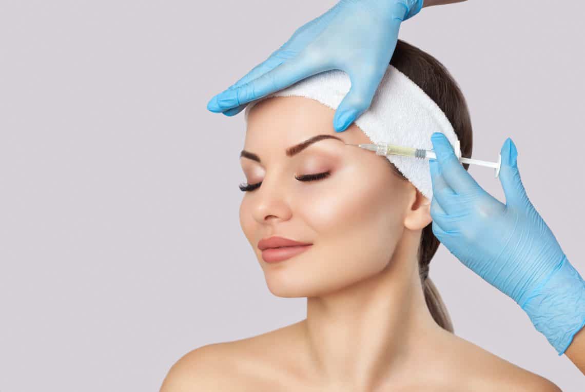 a woman getting botox